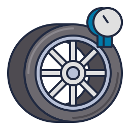 Presión de neumáticos icono