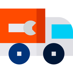 Plumber truck icon