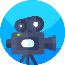 cámara de cine icono