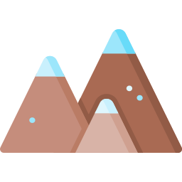 chaîne de montagnes Icône