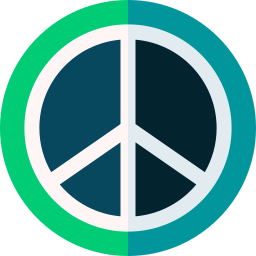 Peace symbol icon