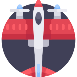 Military aircraft icon