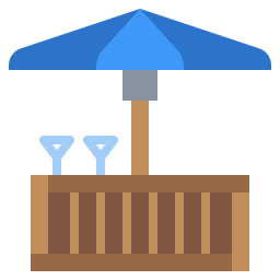 Beach bar icon
