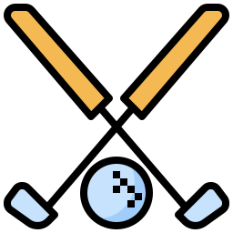 Golf clubs icon