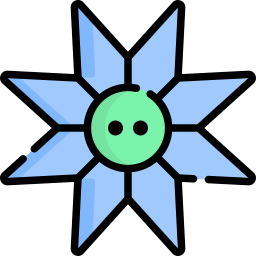 Paper flower icon