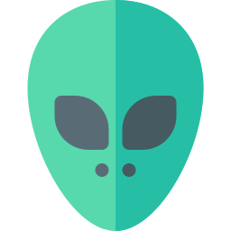 buitenaards masker icoon