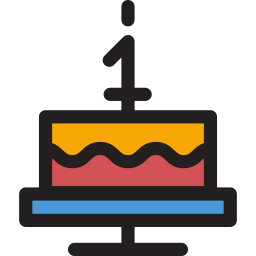 torta di compleanno icona