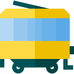 Trolley car icon