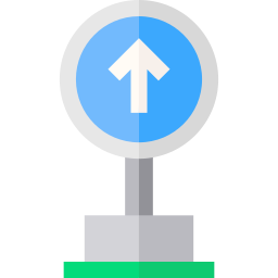 Road sign icon