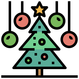 árbol de navidad icono