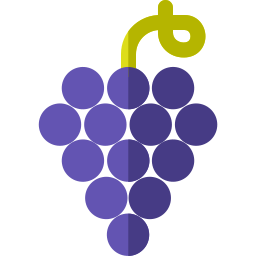 les raisins Icône