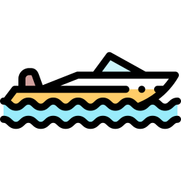Barco de la velocidad icono