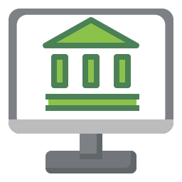 Bank online icon