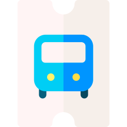 Bus ticket icon