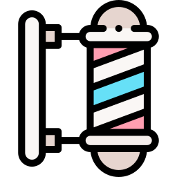 Barber pole icon