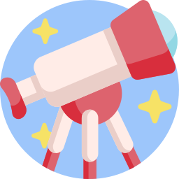 Telescopio icono