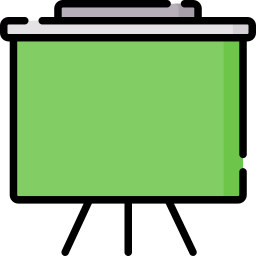 schermo verde icona