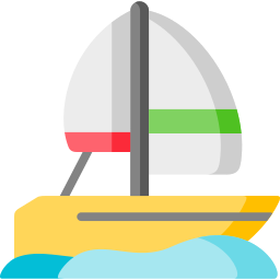 Barco de vela icono