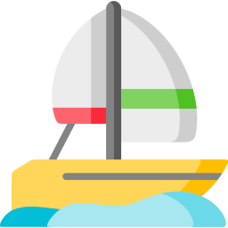 Sail boat icon