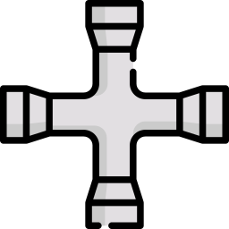 Cross wrench icon