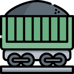 Tren de mercancía icono