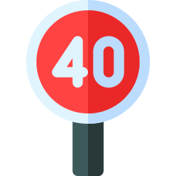 Speed limit icon