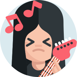 Guitar player icon