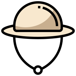 cappello da esploratore icona