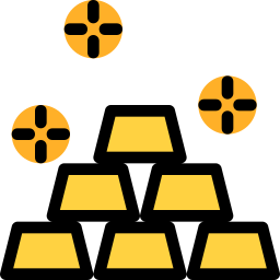 Золотые слитки иконка