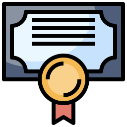 Certificado icono