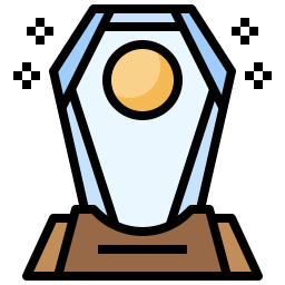 glazen onderscheiding icoon