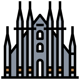 cathédrale de milan Icône