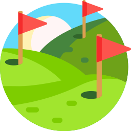 Campo de golf icono