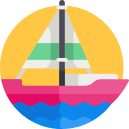 Barco de vela icono