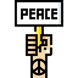 Peace sign icon