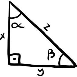Right triangle icon