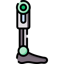Pierna robótica icono