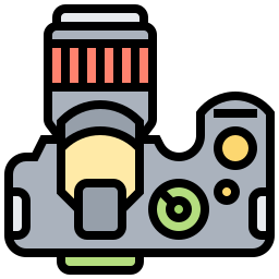 Cámara dslr icono