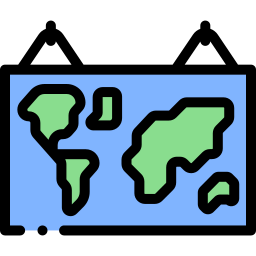 mappa del mondo icona