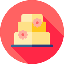 pastel de boda icono