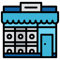 Laundry shop icon