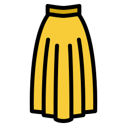 długa spódnica ikona