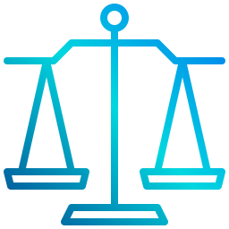 Justice scale icon