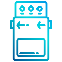 pedale per chitarra icona