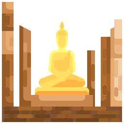 Buddha statue icon