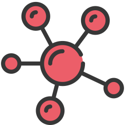 Molecular structure icon