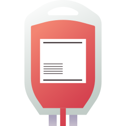 Blood bag icon