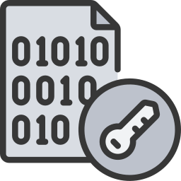versleutelde gegevens icoon