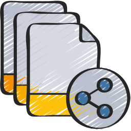 condivisione di file icona