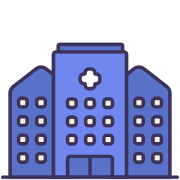 Здание больницы иконка